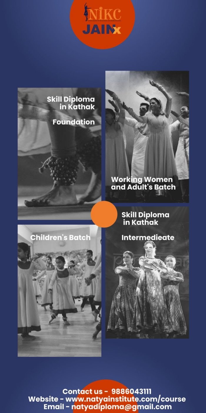 Natya Institute of Kathak & Choreography - Courses offered