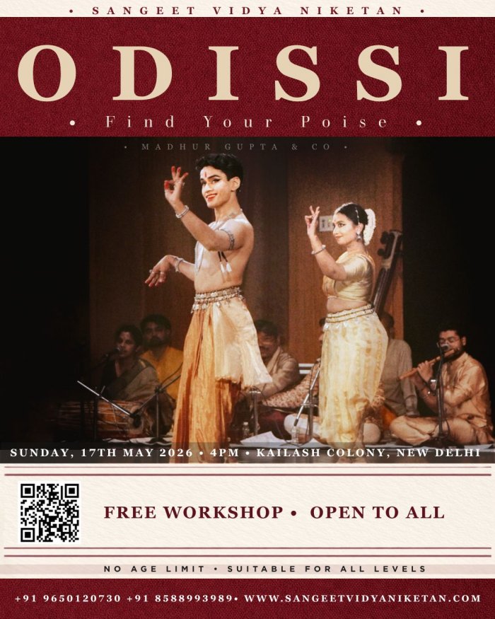 Sangeet Vidya Niketan presents Odissi workshop By Madhur Gupta