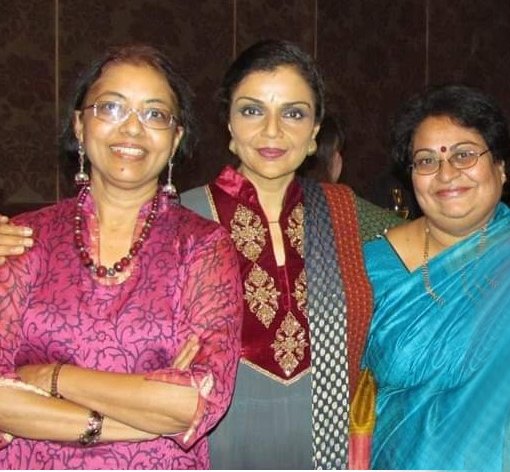 Anita Ratnam with Lalitha and Raksha