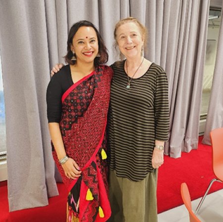 Antara Borkakoty with Dr. Barbara Snook