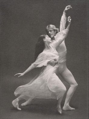 Suzanne Farrell and Peter Martins in CHACONNE