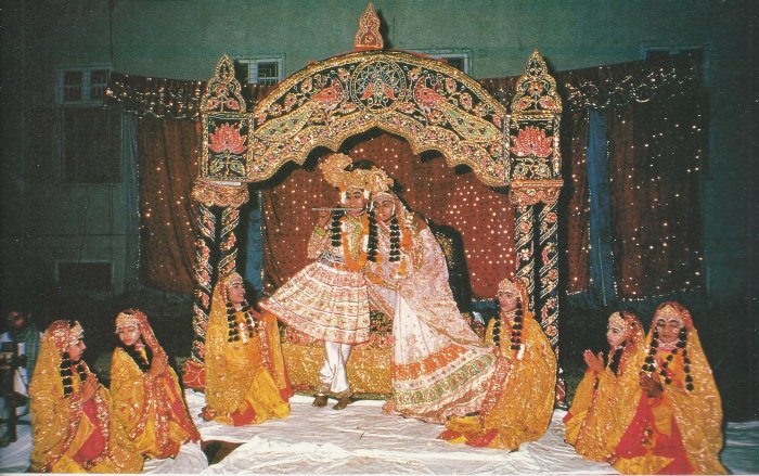 Traditional Rasaleela performance in Vrindavan