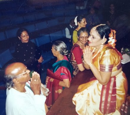 Kelucharan Mohapatra at M.K.Saroja's show