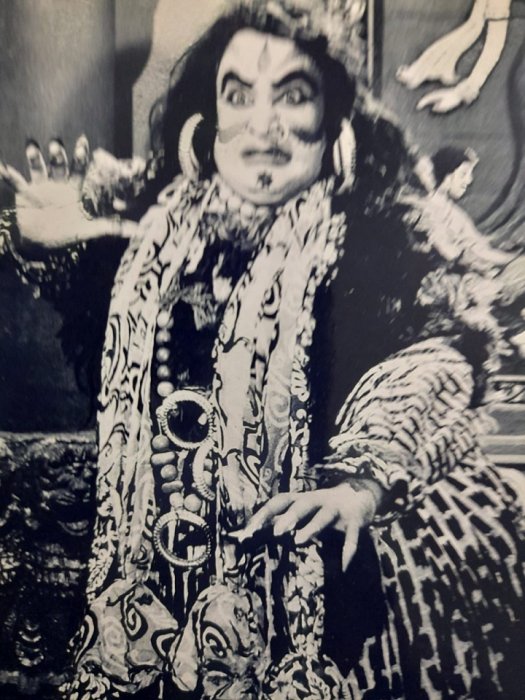 Guru Gopinath as Poothana in the Malayalam movie Bhakta Kuchela