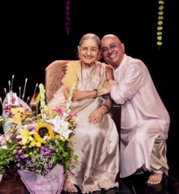 Kanak Rele with Deepak Mazumdar