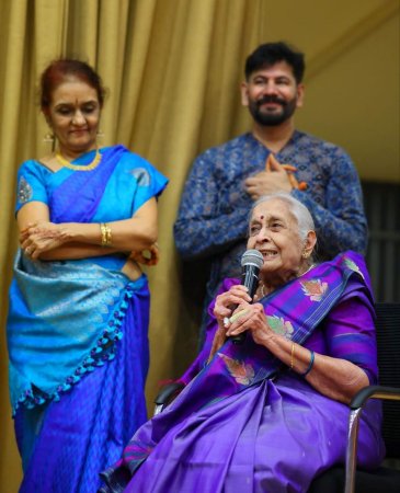 NADAM's Murali Mohan and Nandini Mehta with Guru Chitra Venugopal