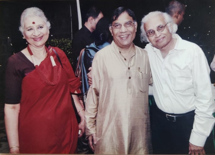 Leela Venkataraman with Dr. Subas Pani & Dr. Sunil Kothari