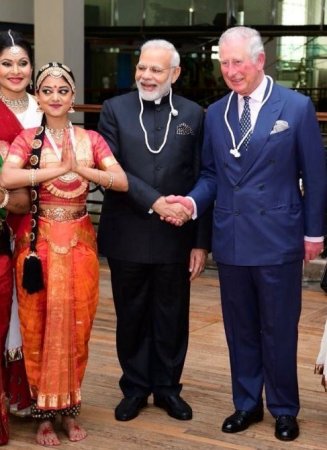 Arunima with PM Narendra Modi and King Charles III