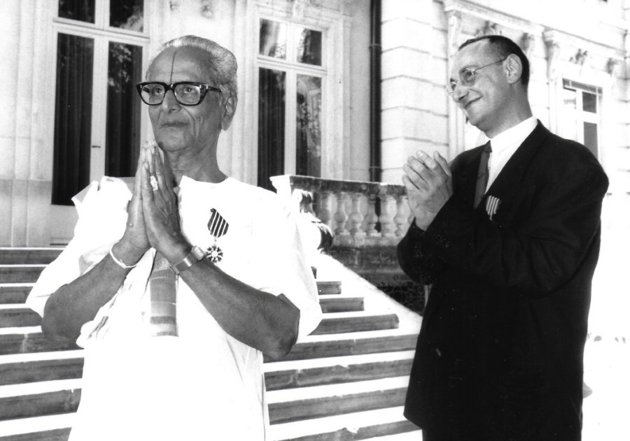 Jean-Paul Montanari with Guru V.S. Muthuswamy