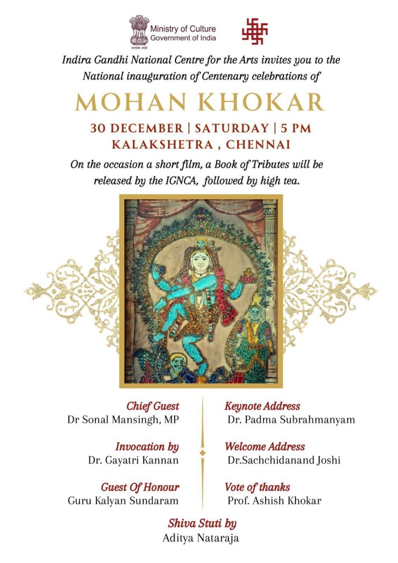 IGNCA presents Centenary celebrations of Mohan Khokar