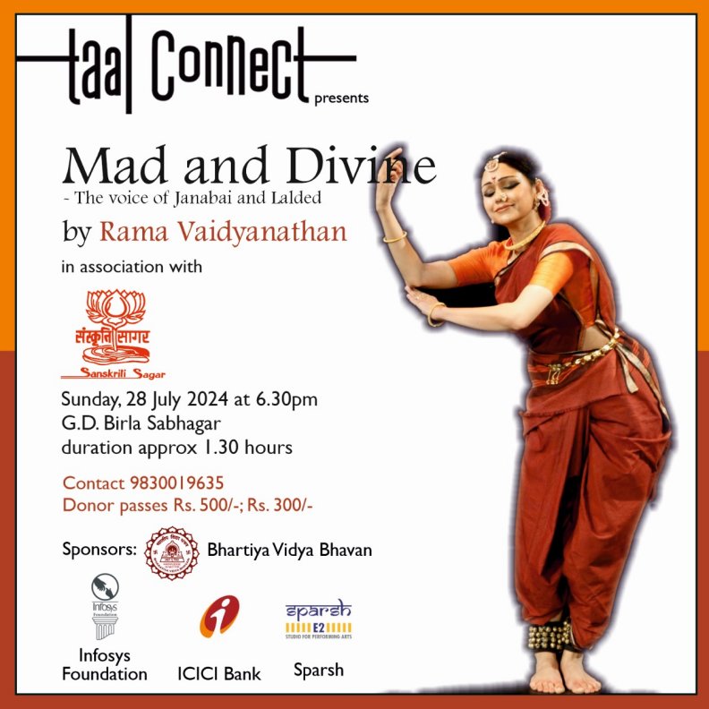 Taal Connect presents Mad and Divine by Rama Vaidyanathan