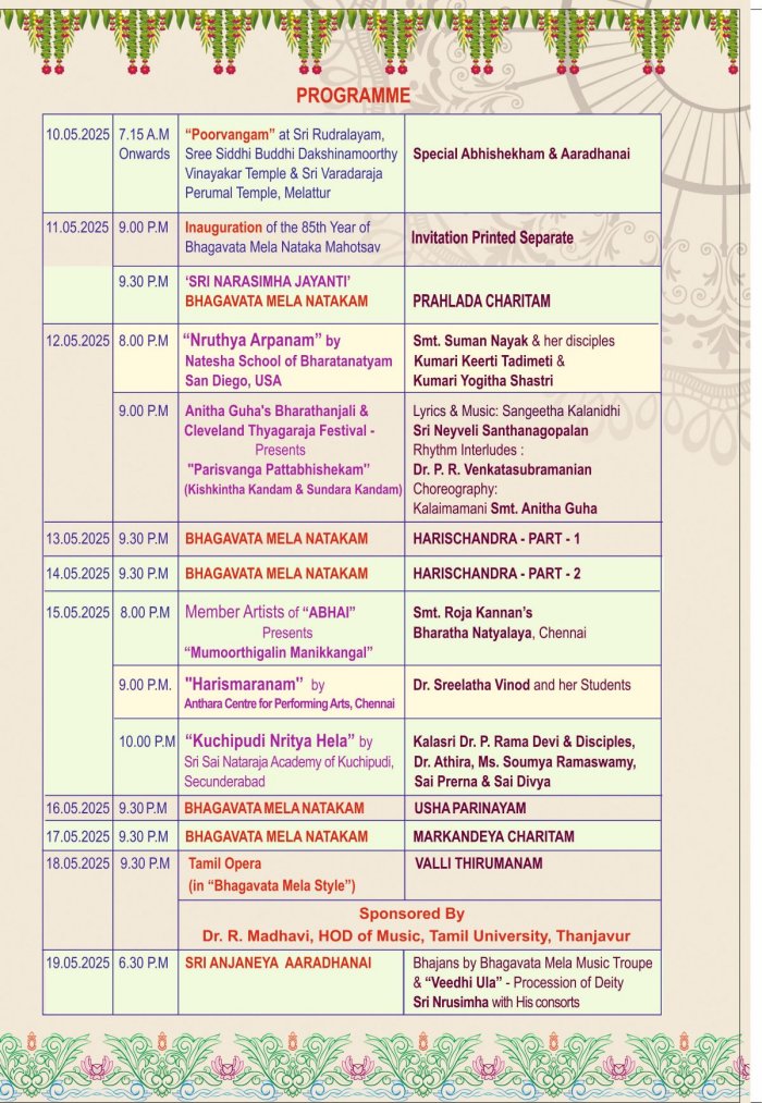 85th Bhagavata Mela Nataka Mahotsav