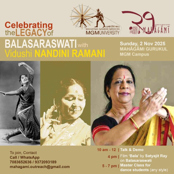 Celebrating Legacy of Balasaraswati With Nandini Ramani