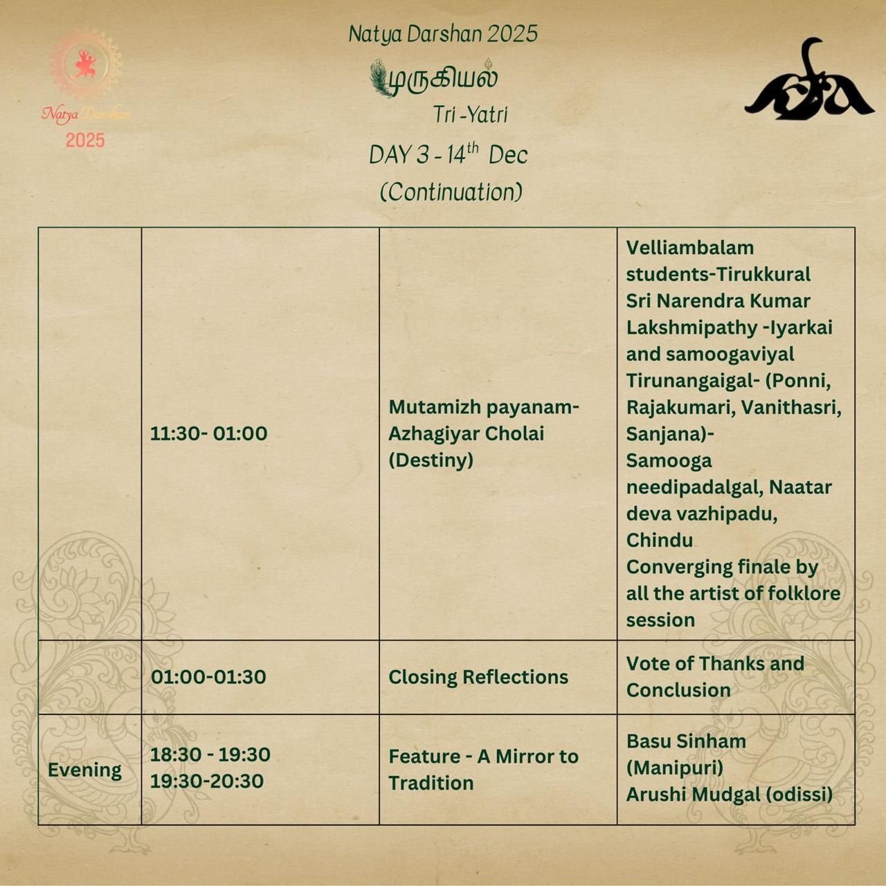 Kartik Fine Arts presents Natya Darshan seminar