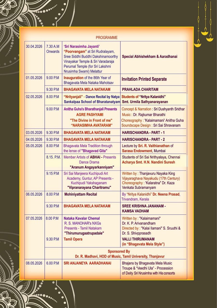 86th Bhagavata Mela Nataka Mahotsav