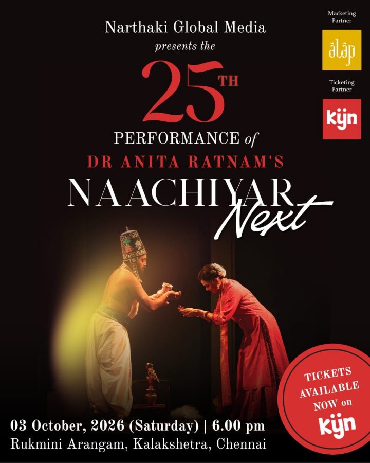 25th show of Naachiyar Next By Dr Anita Ratnam & ensemble
