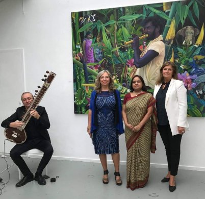 Inauguration of the Sweden show by Babu K.G
