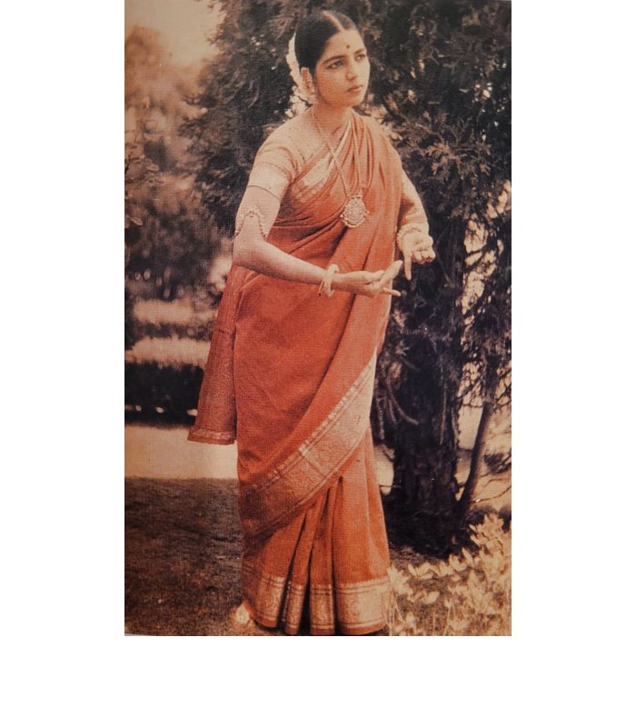 A rare photo of Rukmini Devi