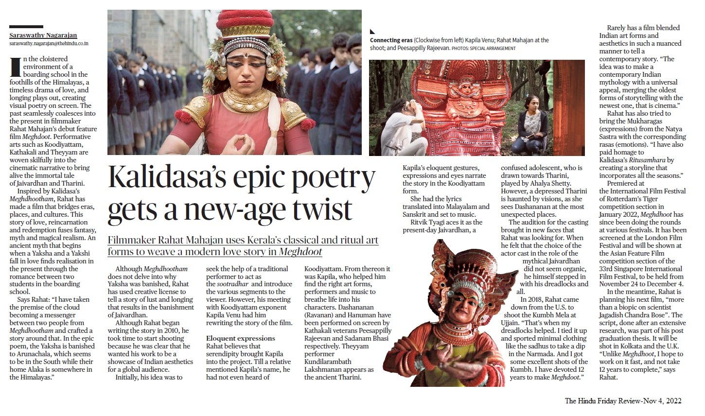 Kalidasa's epic poetry gets a new-age twist - Saraswathy Nagarajan