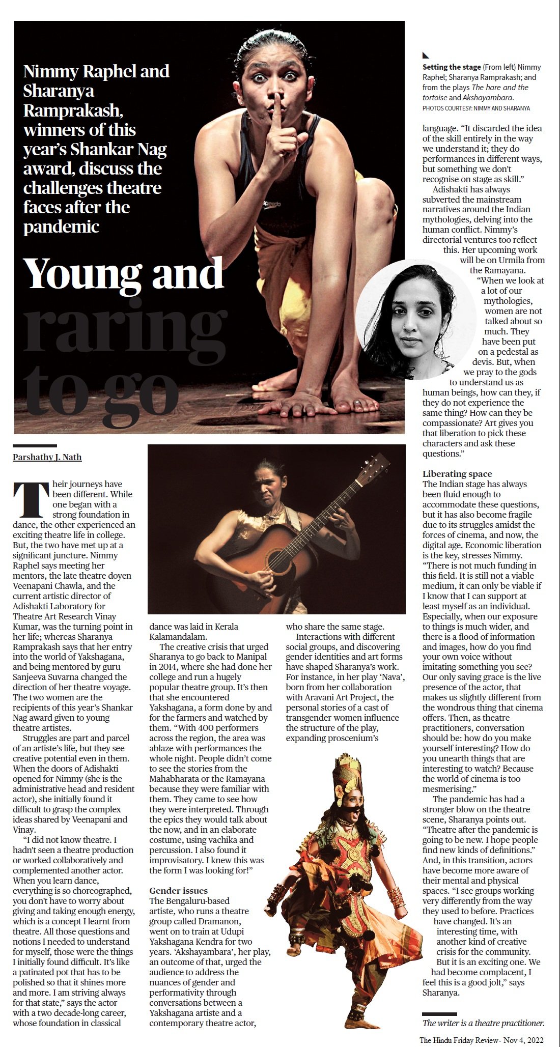 Young and raring to go - Parshathy J Nath