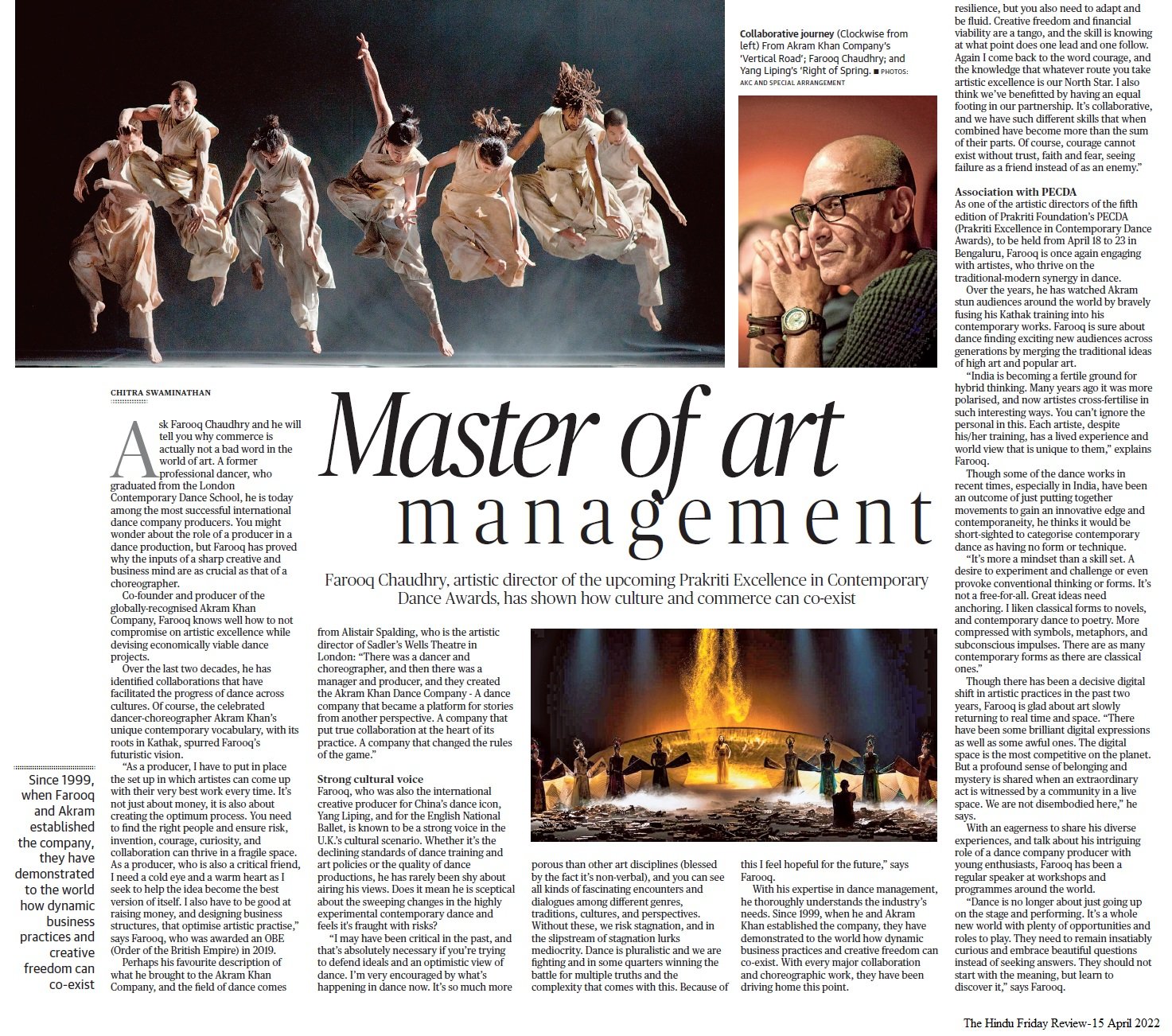 Master of art management - Chitra Swaminathan