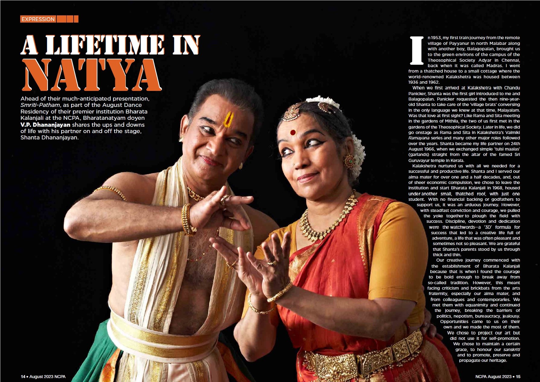 A lifetime in Natya