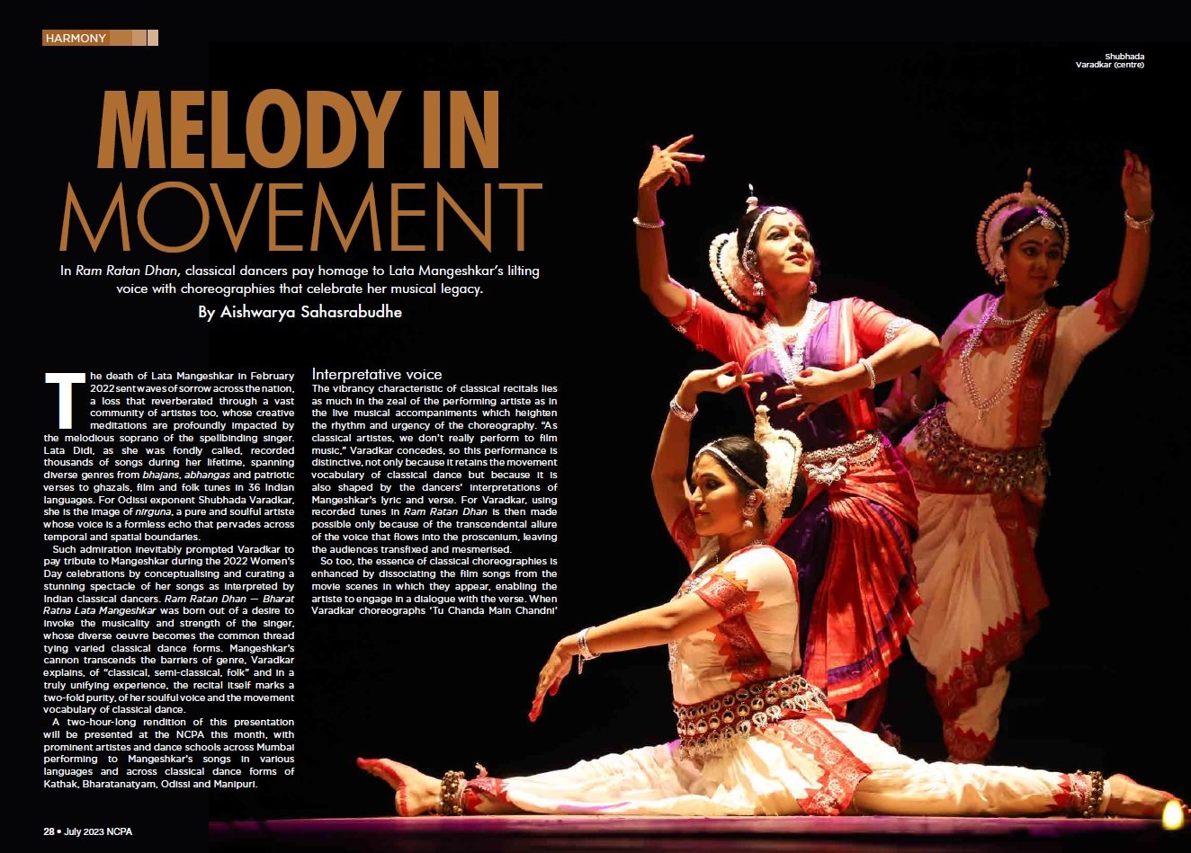 Melody in movement - Aishwarya Sahasrabudhe