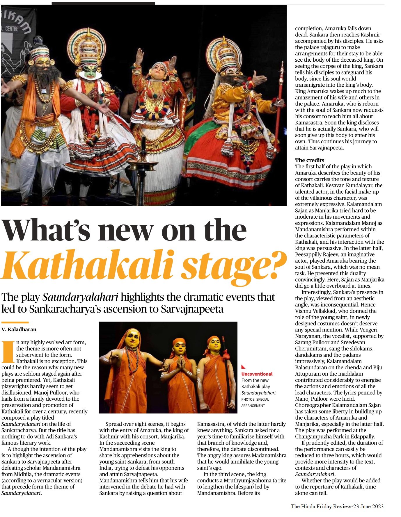 What’s new on the Kathakali stage - V Kaladharan