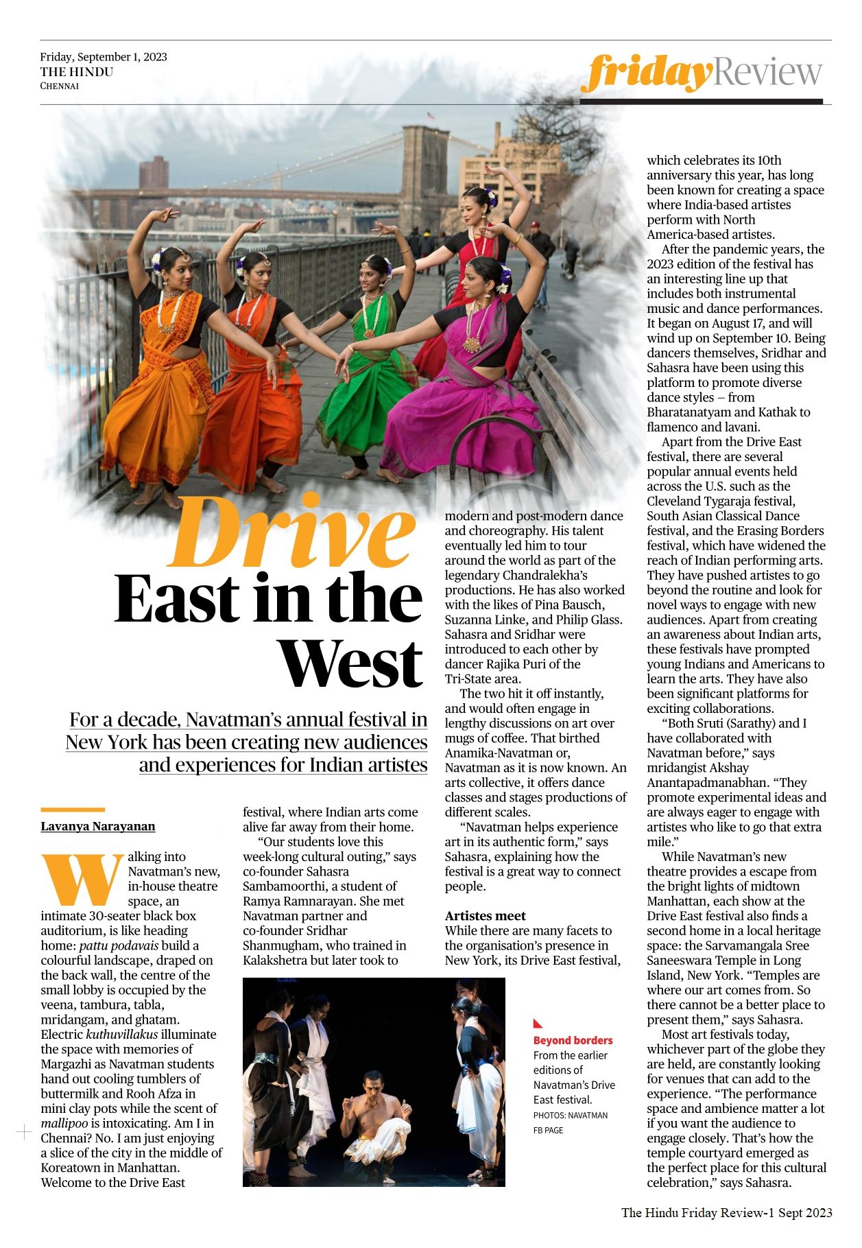 Drive East in the West - Lavanya Narayanan