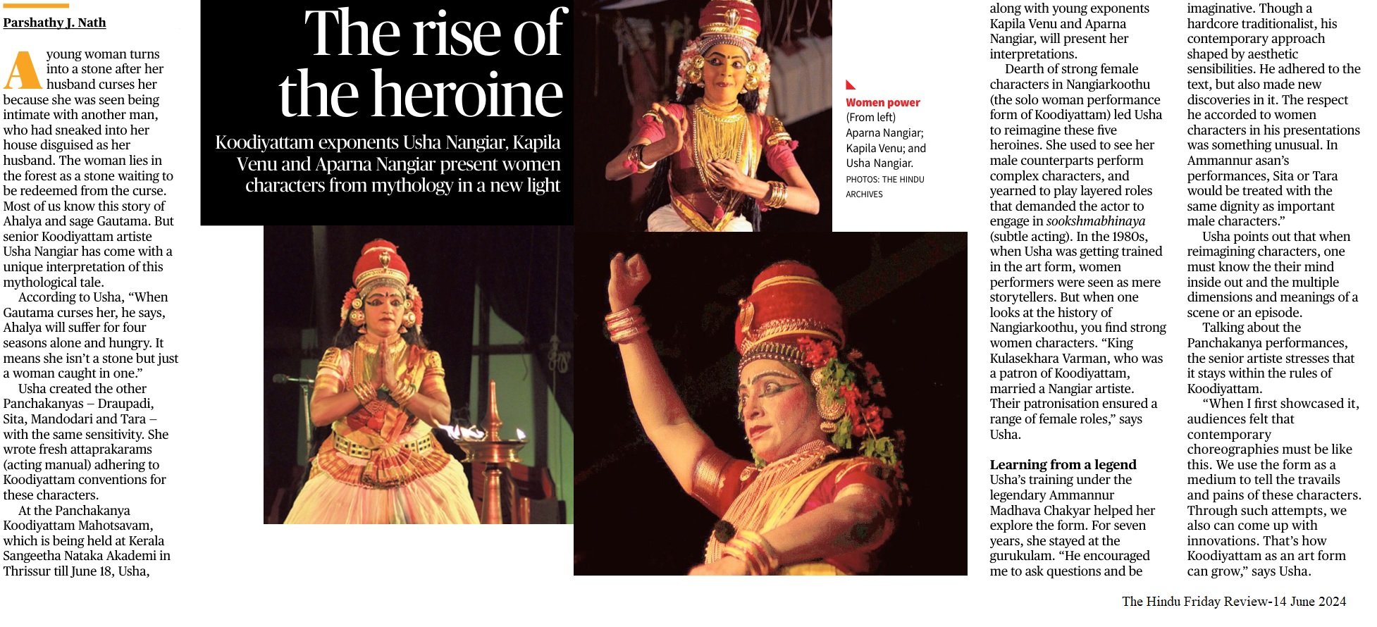 Rise of the heroine - Parshathy J Nath