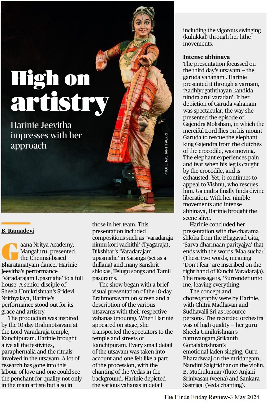 High on artistry - B. Ramadevi