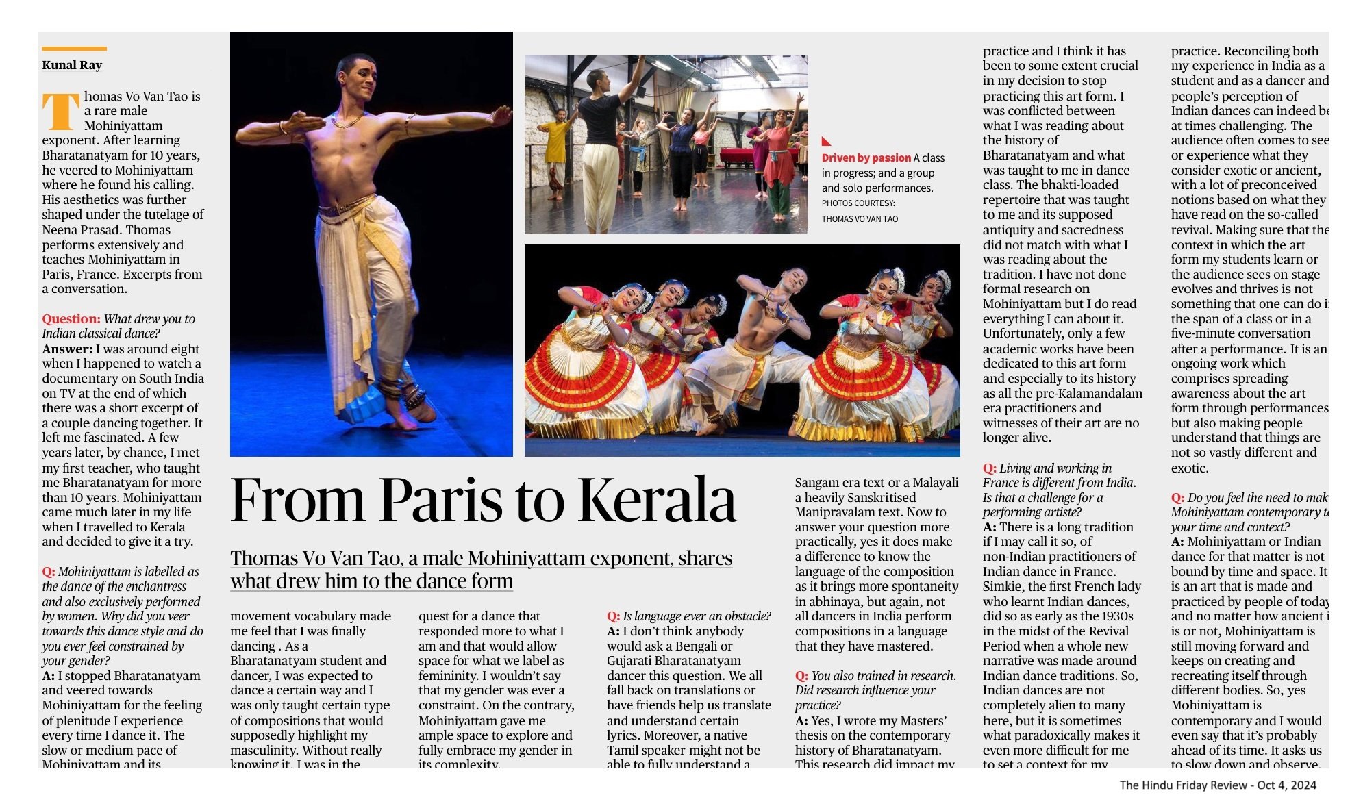 From Paris to Kerala - Kunal Ray