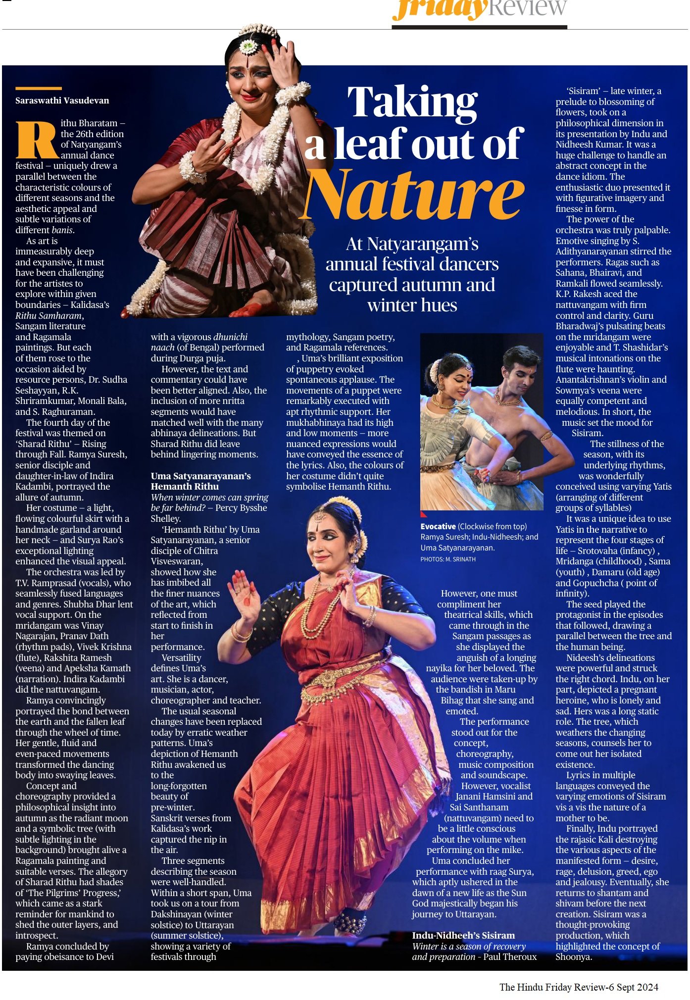 Taking a leaf out of nature - Saraswathi Vasudevan