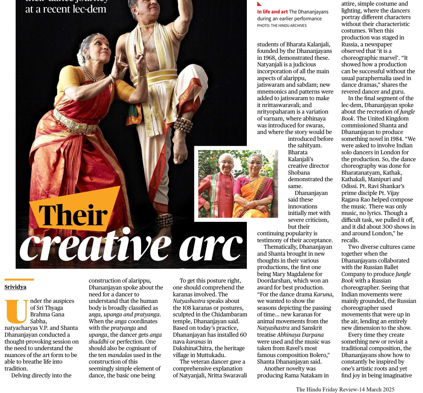 Their creative arc - Srividya