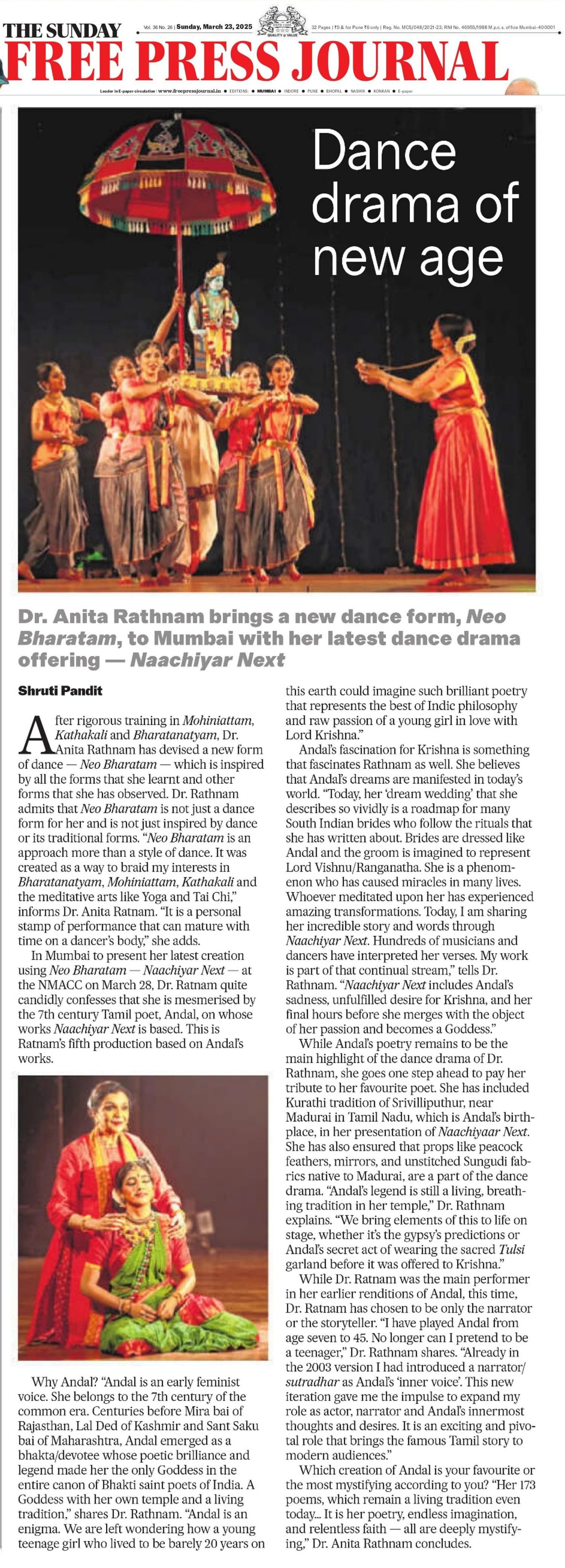 Dance drama of new age - Shruti Pandit