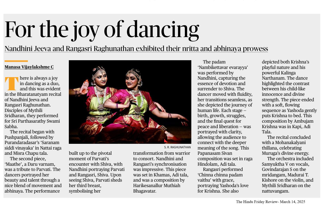 For the joy of dancing - Manasa Vijayalakshme C
