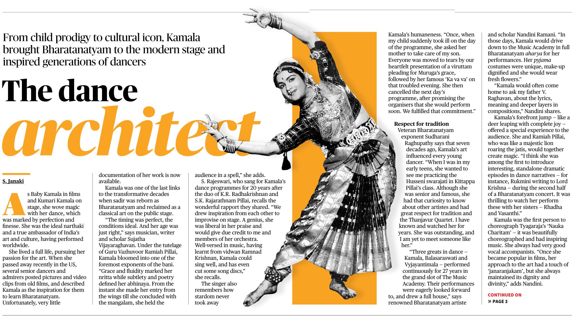 The dance architect - S Janaki