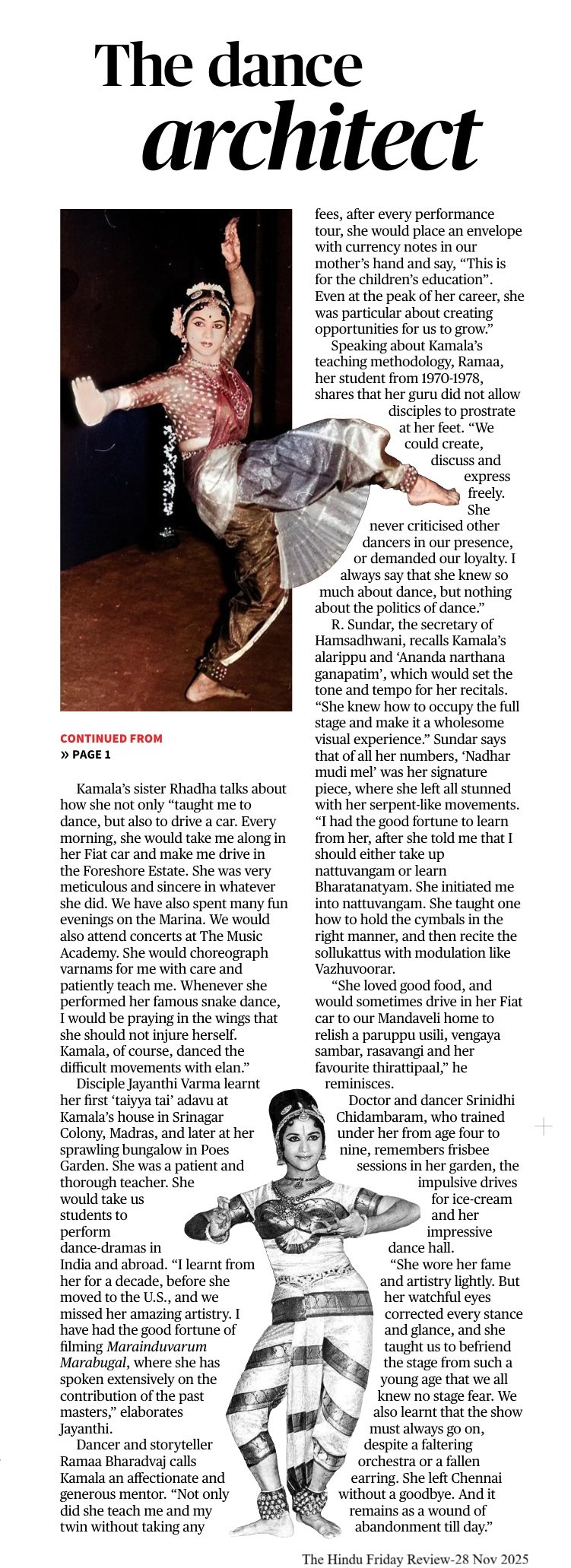 The dance architect - S Janaki