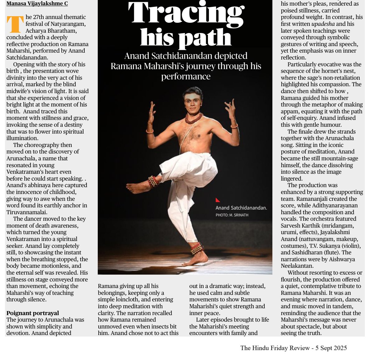 Tracing his path - Manasa Vijaylakshme C