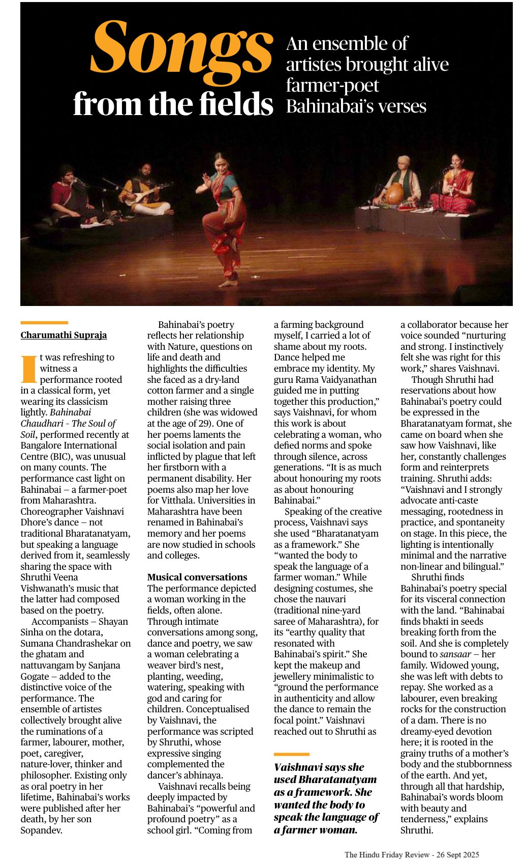 Songs from the fields - Charumathi Supraja