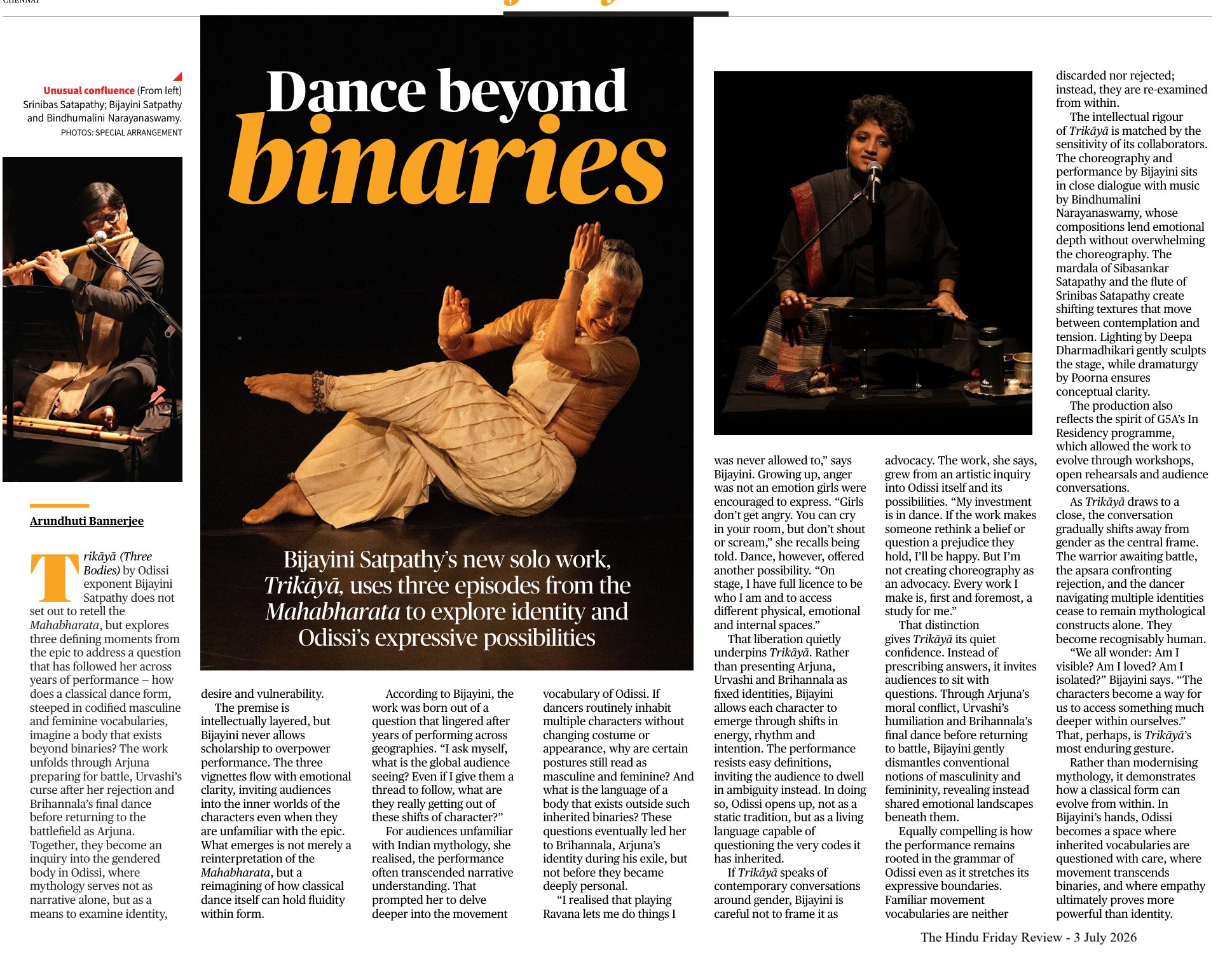 Dance beyond binaries - Arundhuti Bannerjee