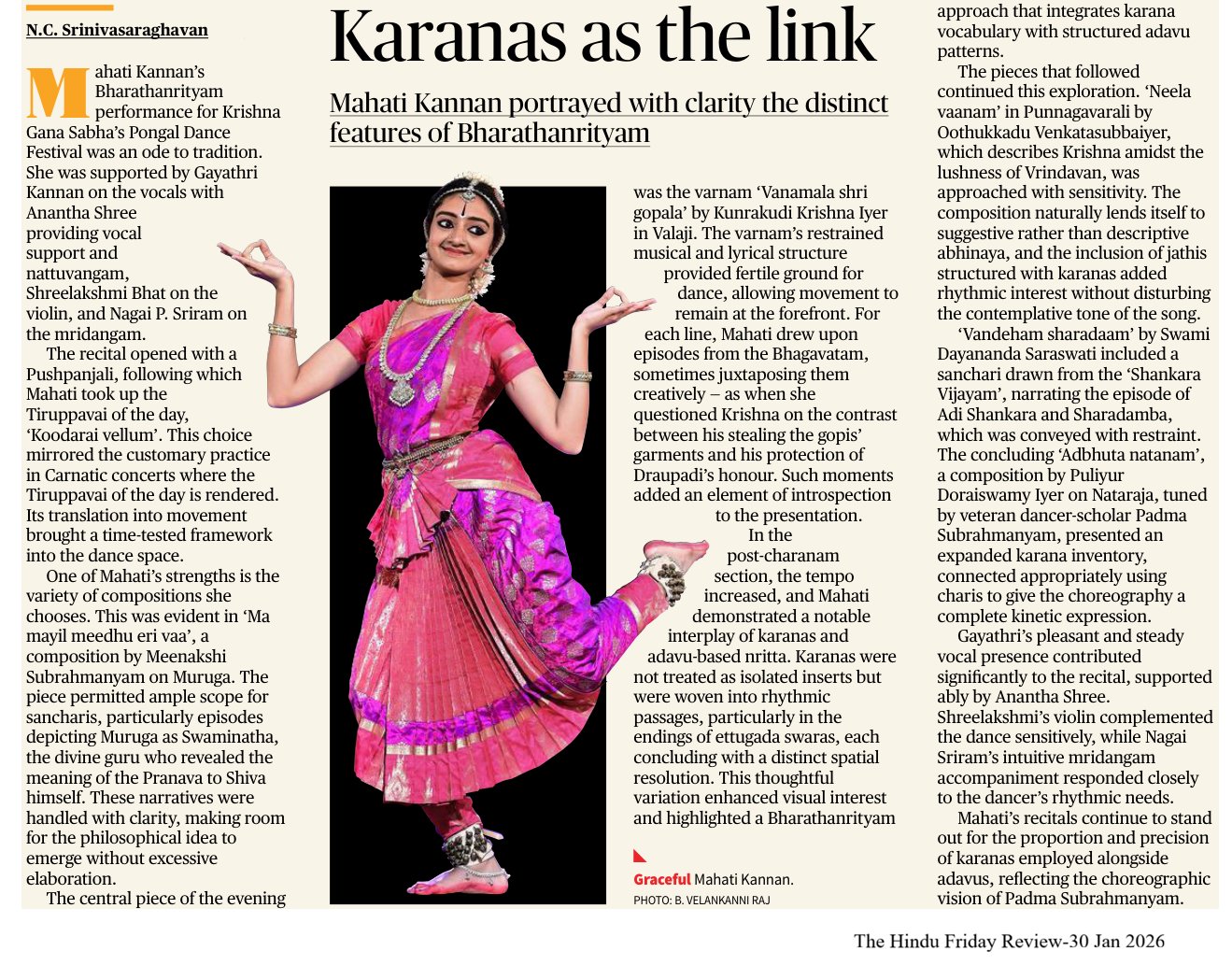 Karanas as the link - NC Srinivasaraghavan
