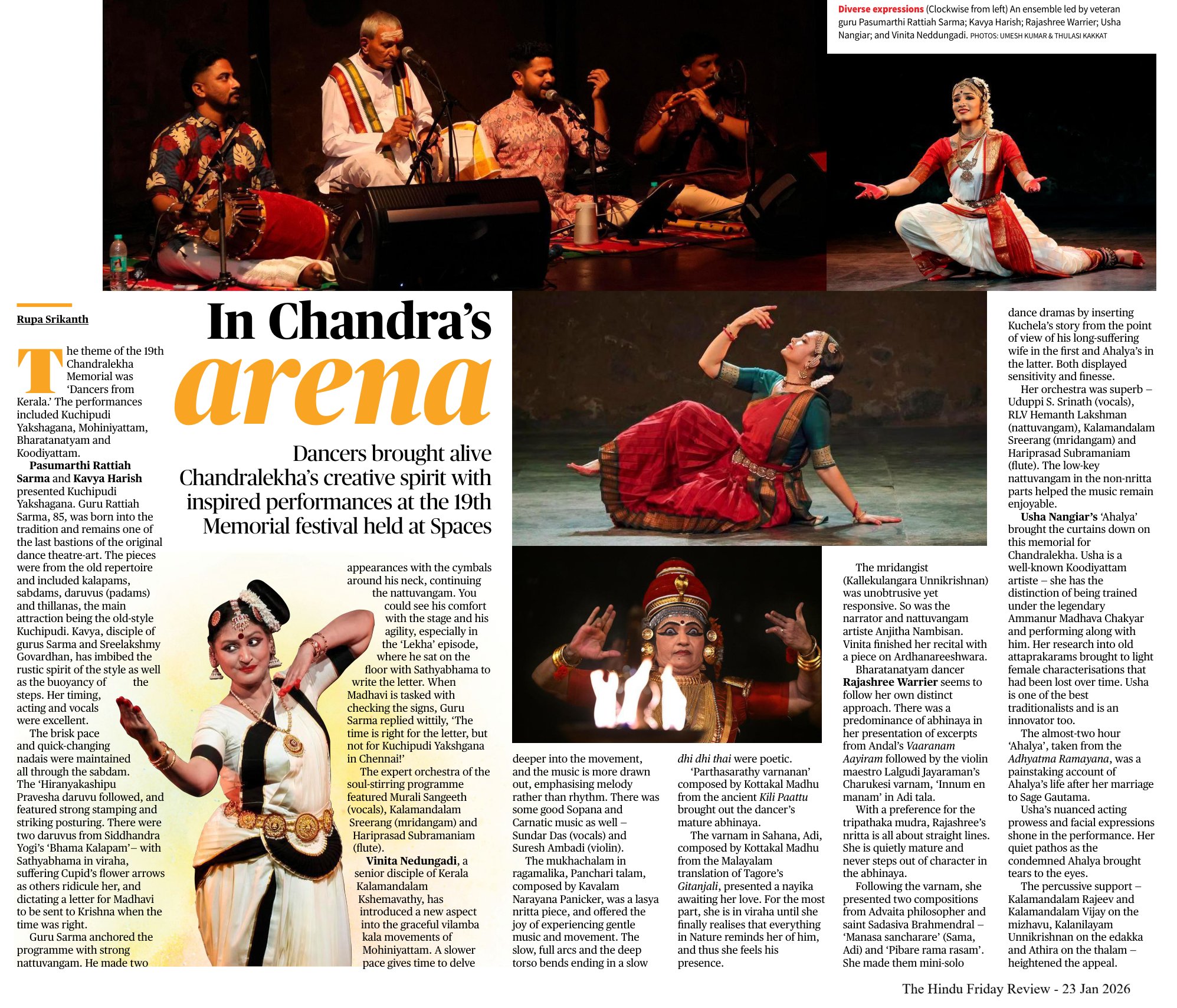 In Chandra's arena - Rupa Srikanth