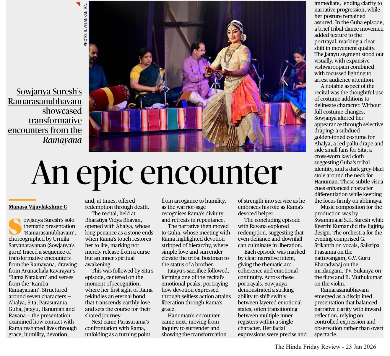 An epic encounter - Manasa Vijaylakshme C