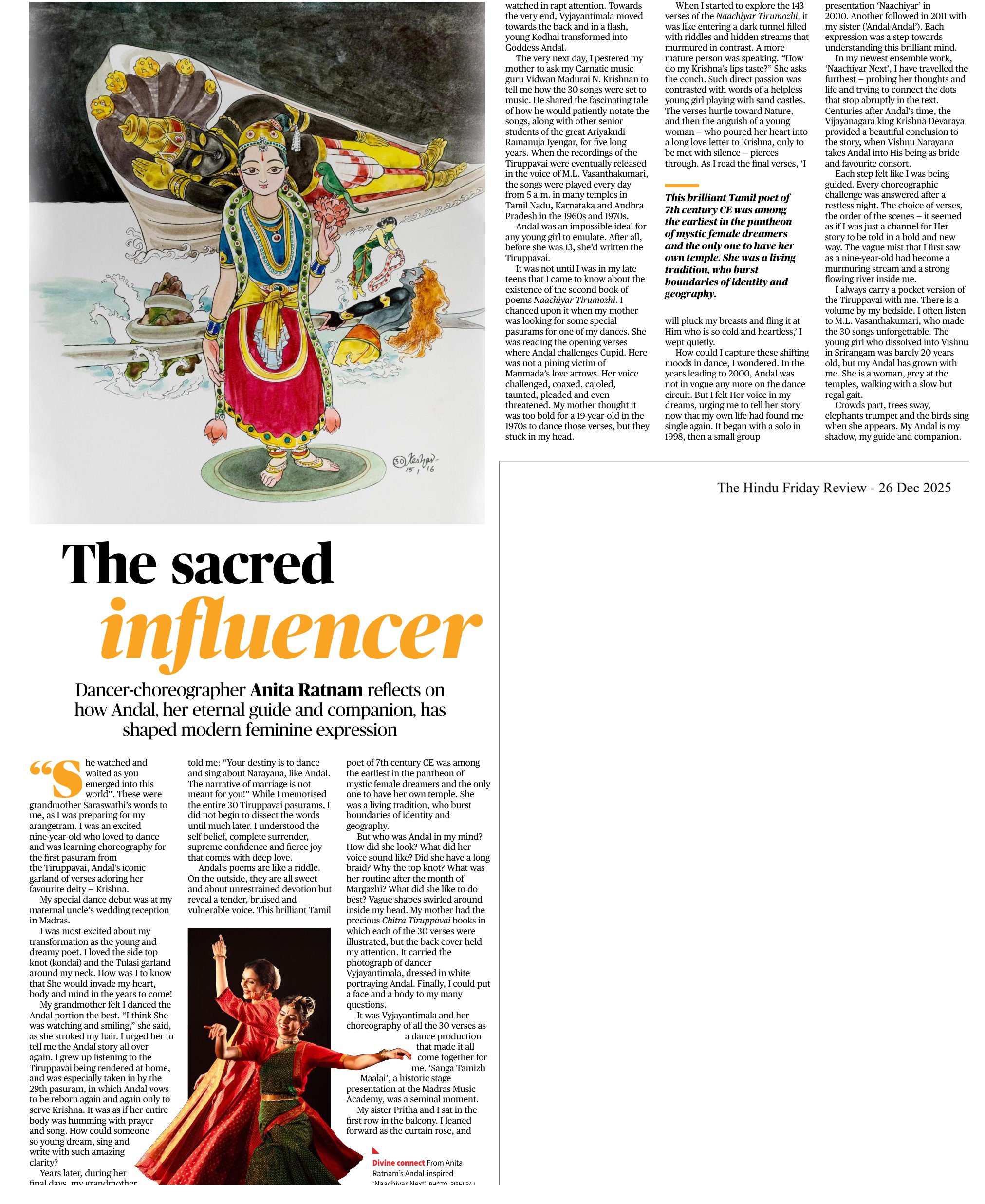 The sacred influencer - Anita Ratnam