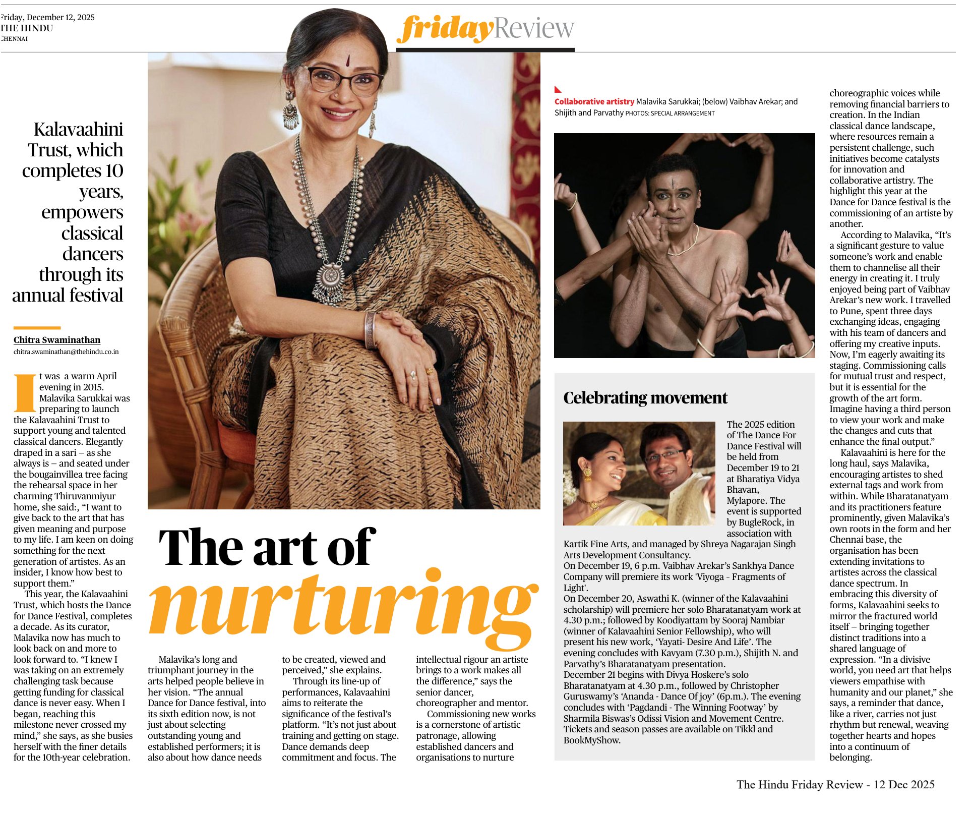 The art of nurturing - Chitra Swaminathan