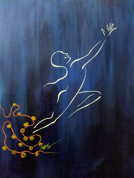 Levitate - Art by dancer / artist Himanshu Srivastava